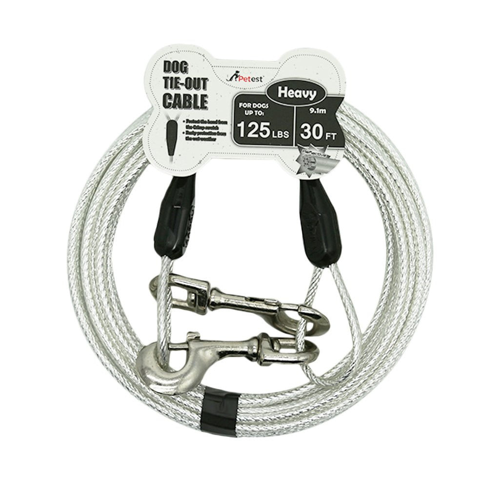 Petest cable de sujeción reflectante 30 pies para perro grande, ideal para paseos nocturnos más seguros.