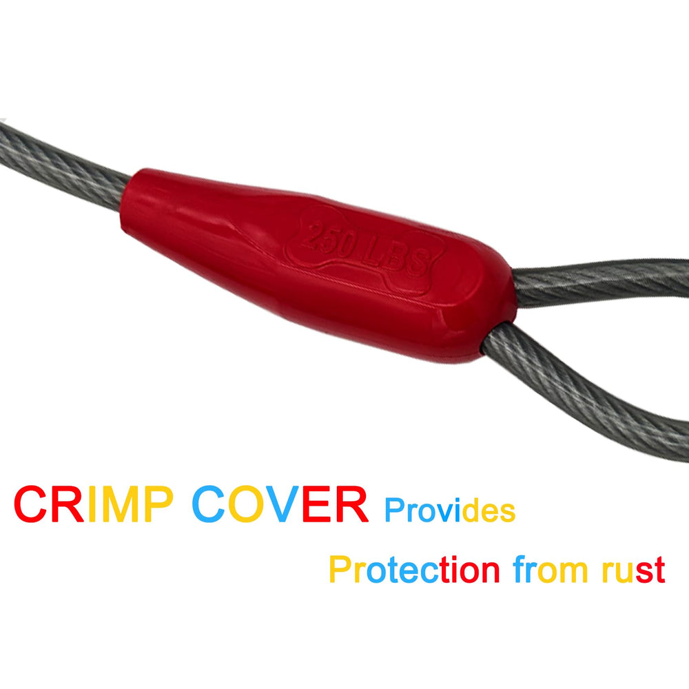 Petest cubiertas crimp protegen extremos para evitar desgaste por lluvia.