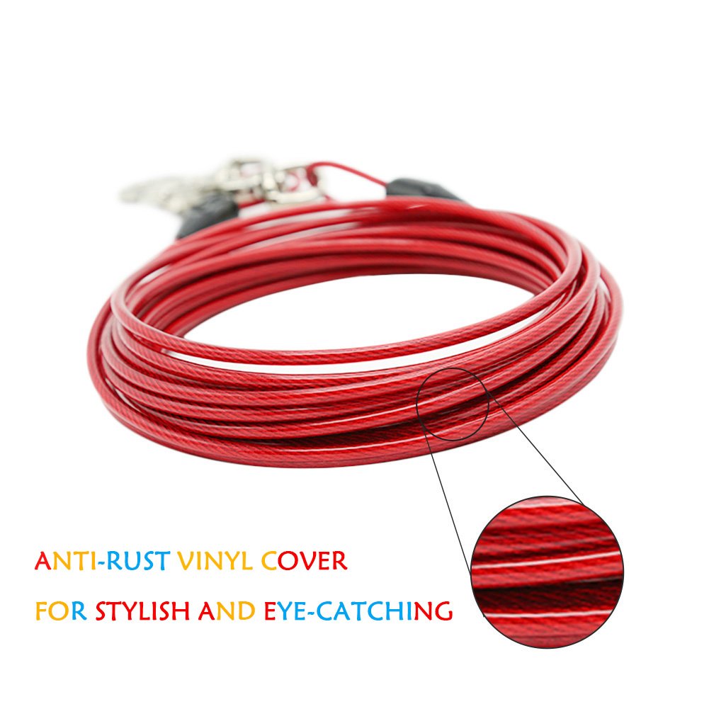 Petest cubierta de vinilo protege el cable de lluvia y óxido.