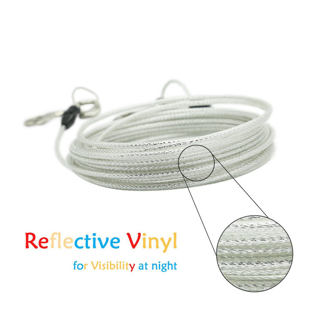 Petest cubierta de vinilo reflectante para mayor visibilidad y protección del cable.