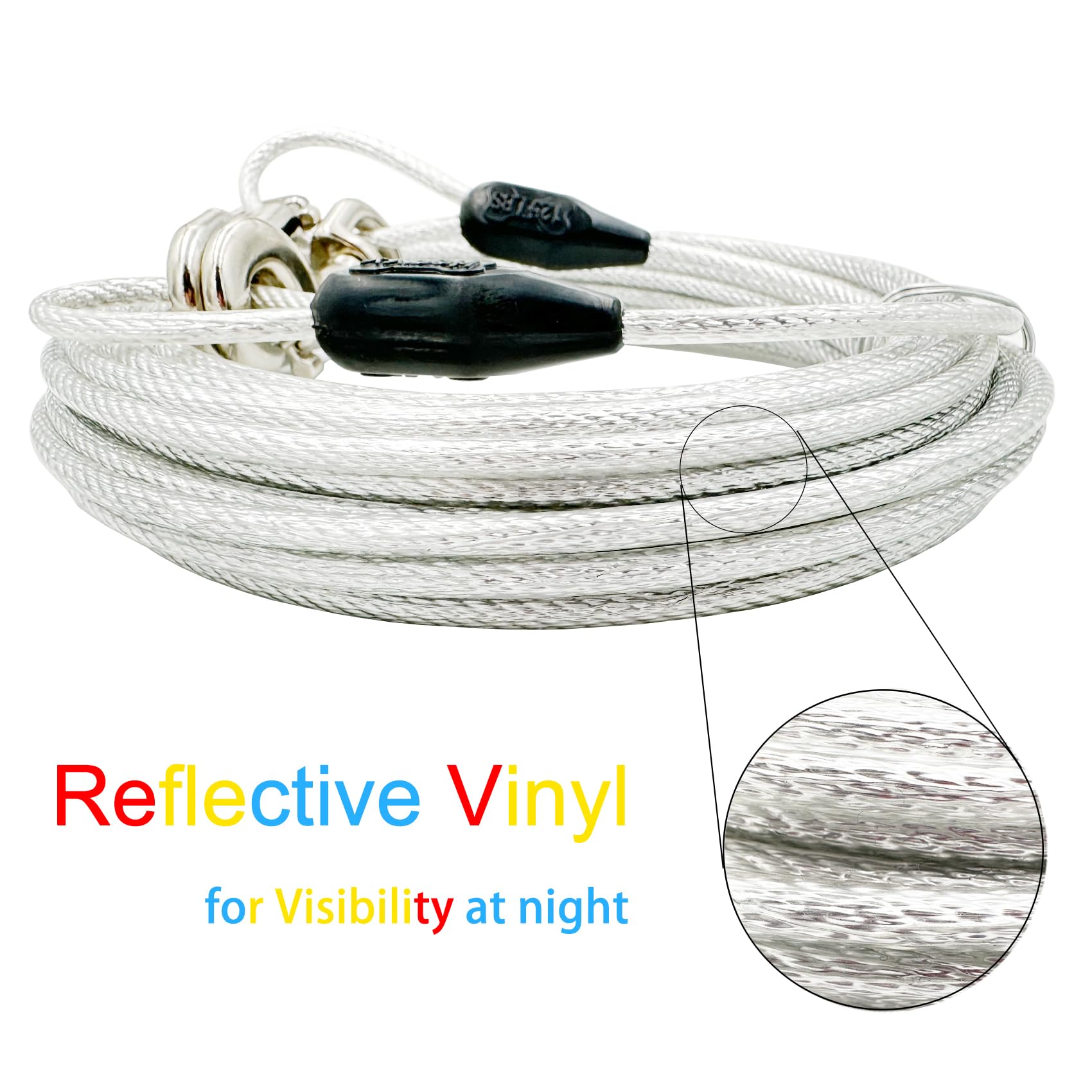 Petest cable con cubiertas de vinilo anti-óxido, aumentando durabilidad en exteriores.