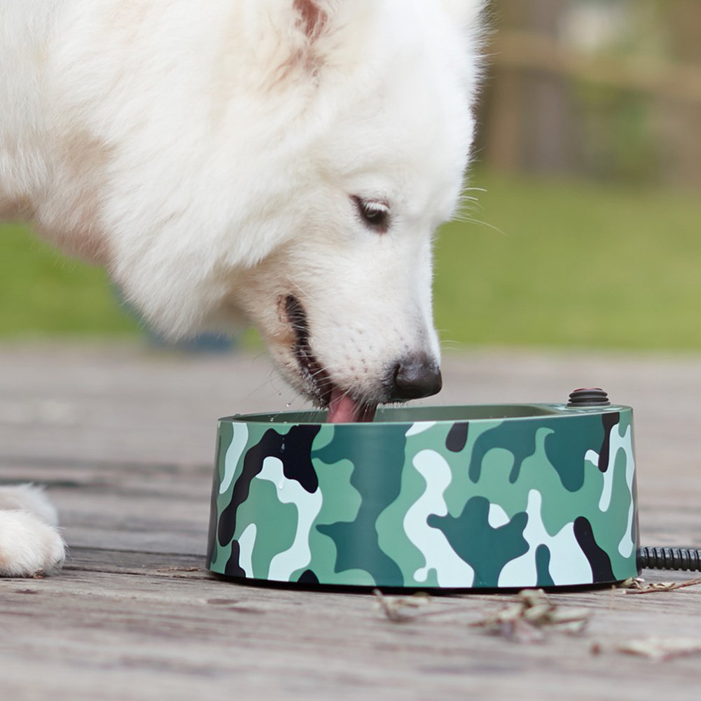 Petfactors cuenco agua caliente exterior para perros y gatos evita que el agua se congele.