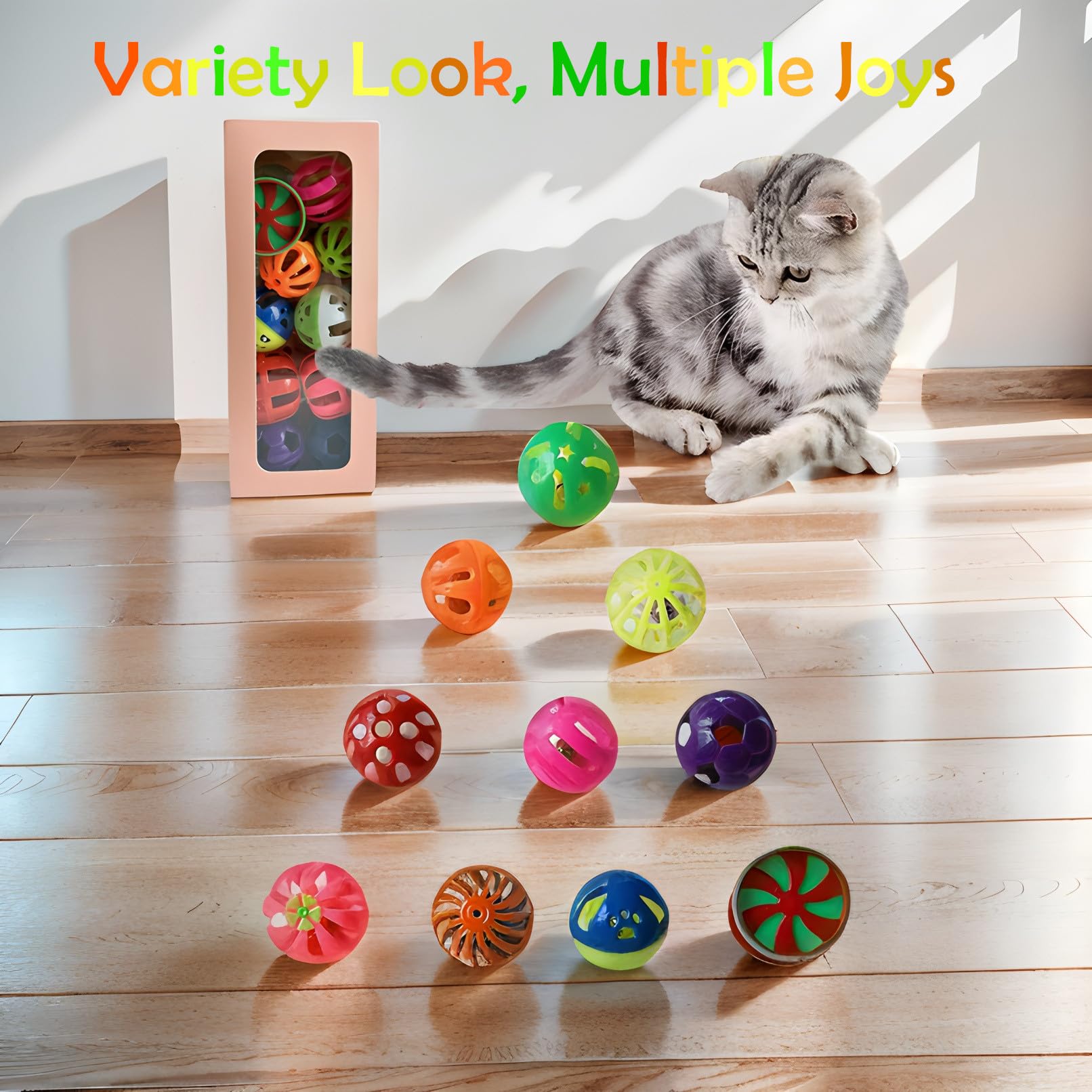 Tamaño 1.5 pulgadas de PETFAVORITES para perseguir y atrapar