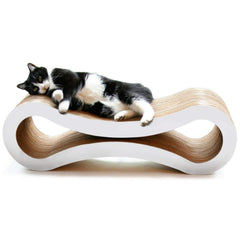 PetFusion rasca-salón frente para gatos en interiores, cómodo y estable.