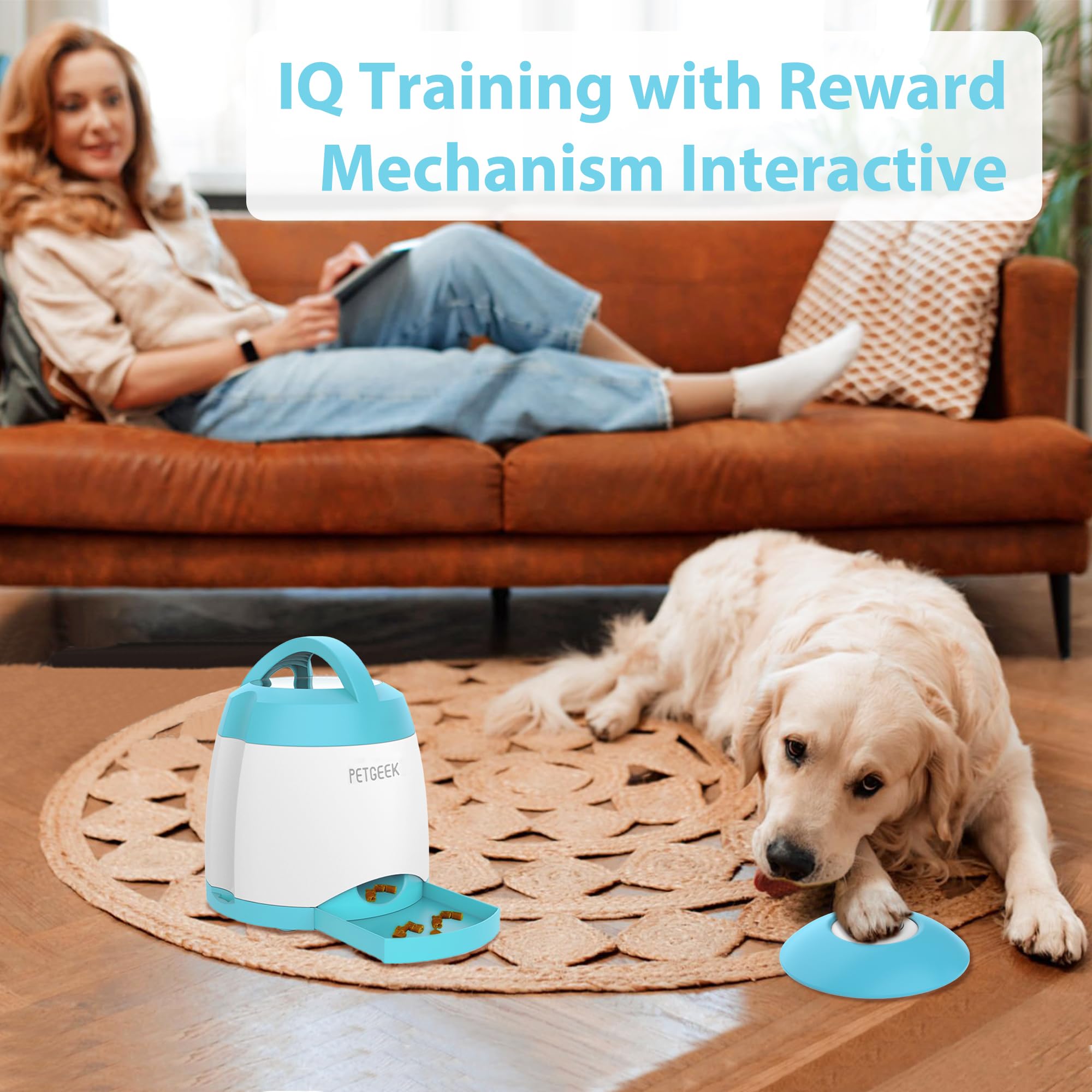 PETGEEK botón de activación para perro, uso remoto mejora el entrenamiento.