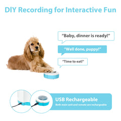 PETGEEK control remoto, permite premiar a distancia hasta 50 m.