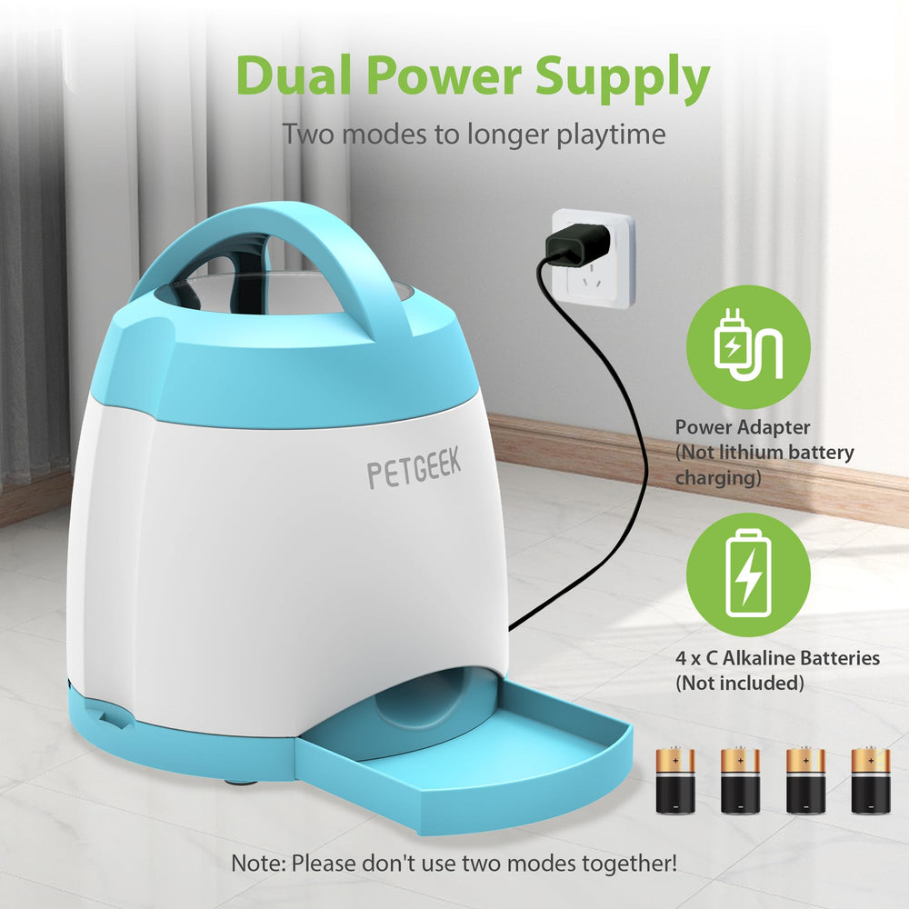 PETGEEK dispensador para uso interior y exterior, perfecto para entrenar en casa o jardín.