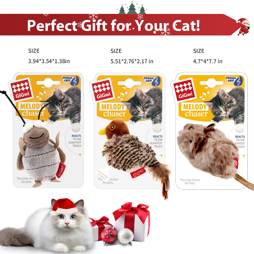 PETGEEK GiGwi juego para gatos en interiores, ideal para estimular la curiosidad