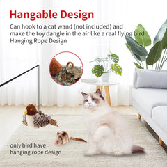 PETGEEK Gigwi raton-simulado, perfecto para perseguir y ejercitar gatos.