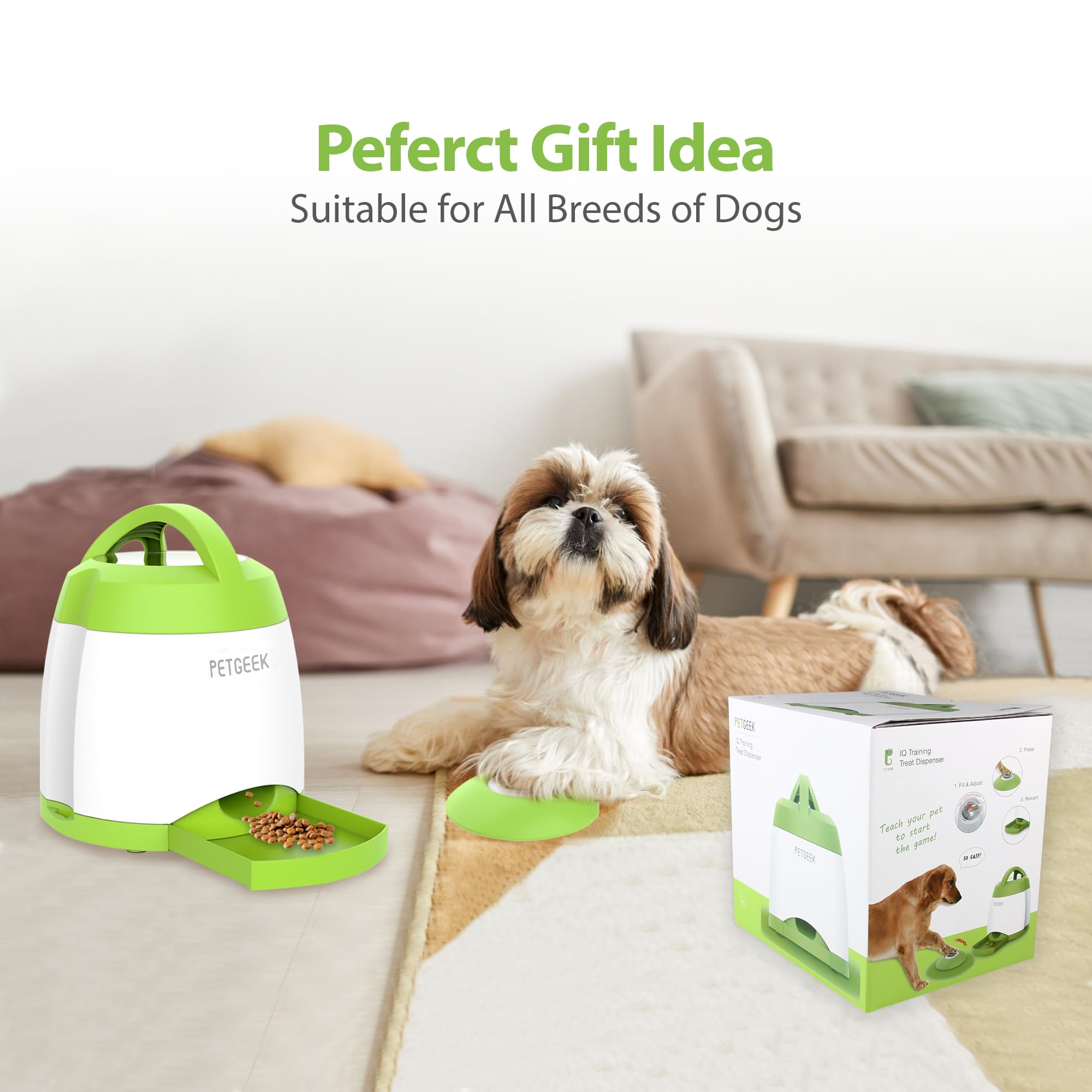 PETGEEK prueba de snack y bandeja de entrega para premios