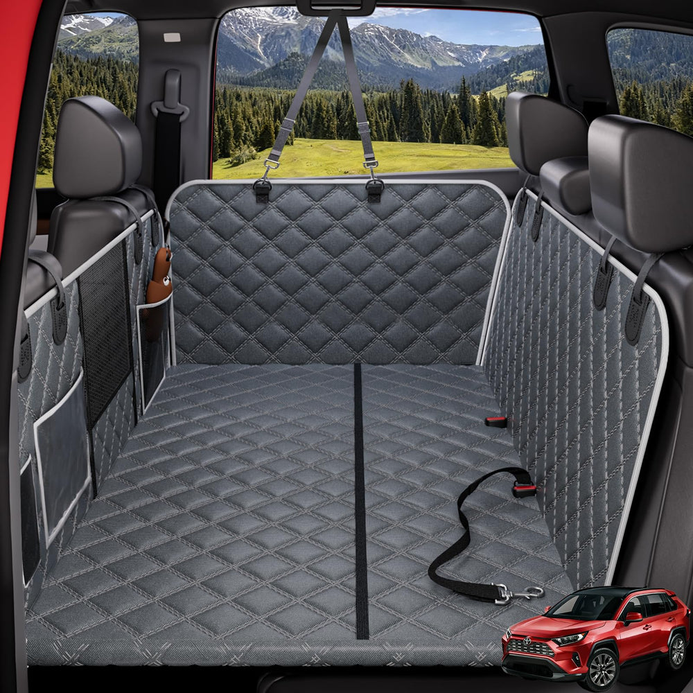 PetGenie cobertor asiento trasero, 10 capas, protección duradera para perros.