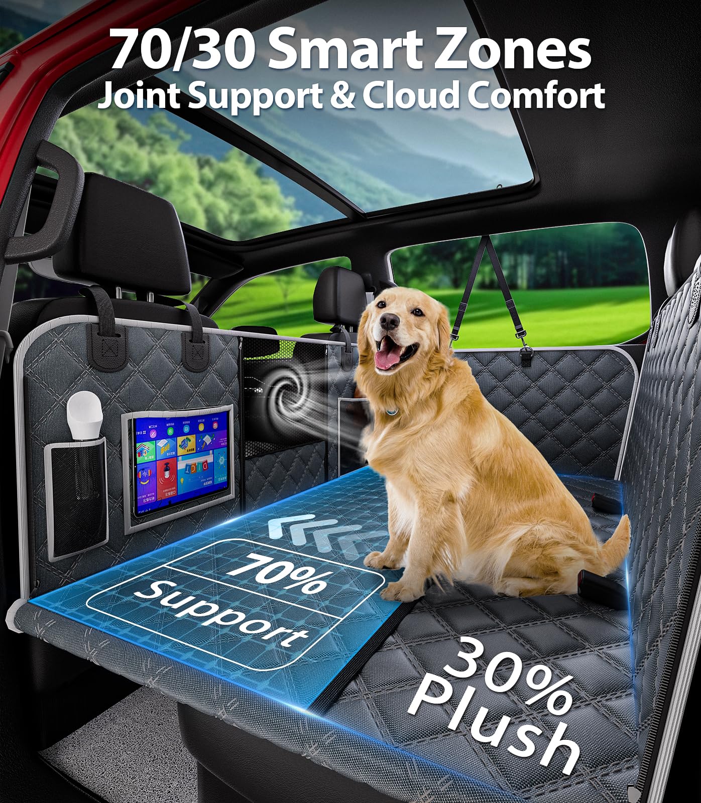 PetGenie protección impermeable para asiento coche, ideal para viajes