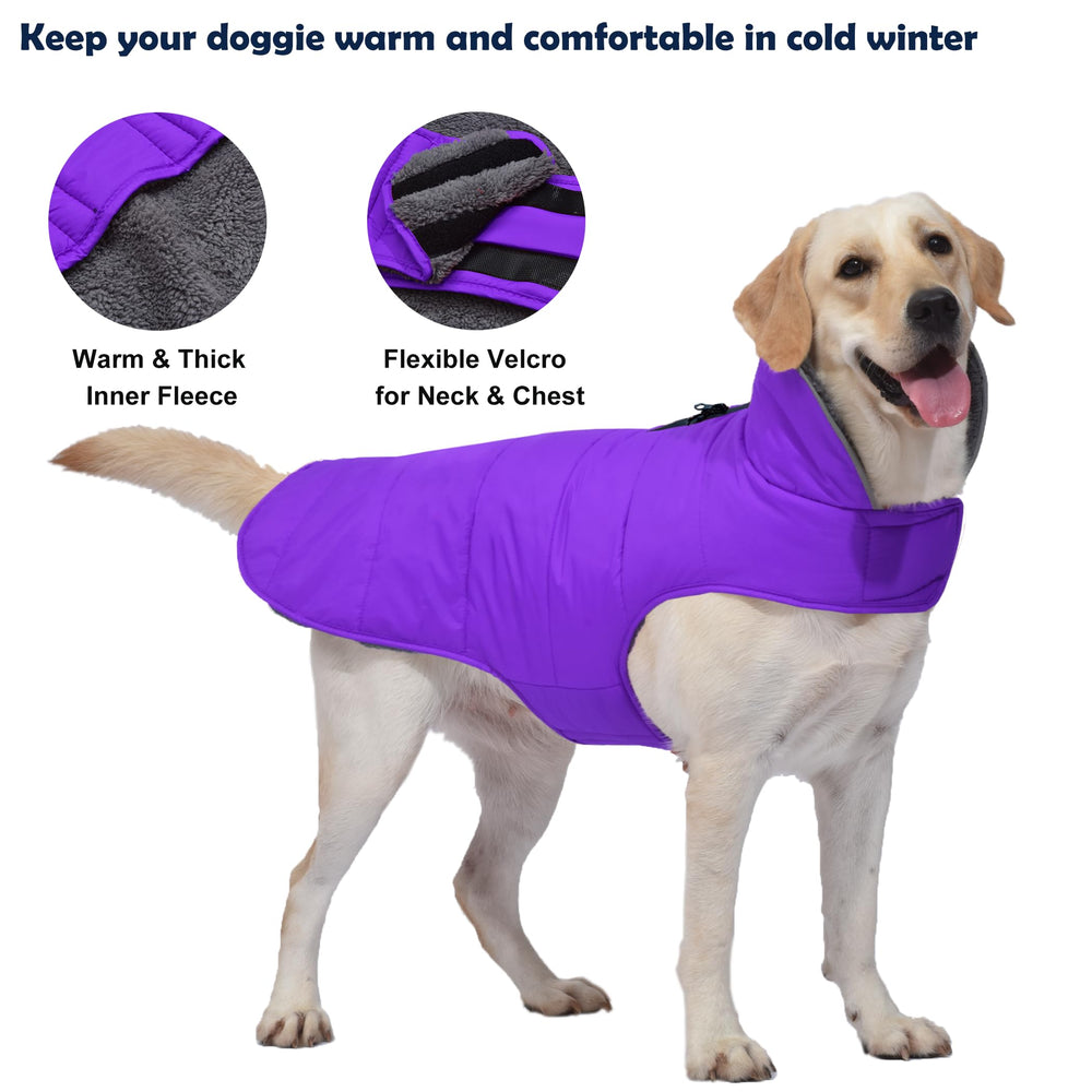 Petglad abrigo con forro polar suave para calor cómodo durante caminatas.
