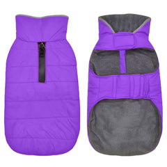 Petglad capa invierno para perros, vista frontal, mantiene el calor en climas fríos