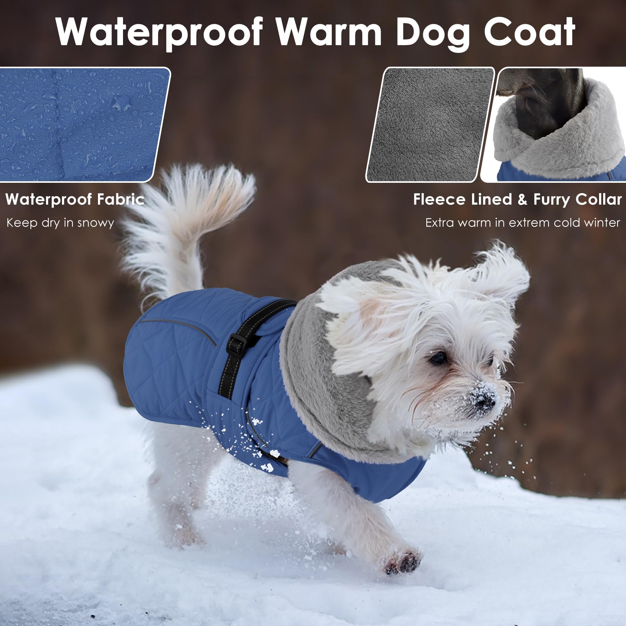 Petglad capa con forro polar suave: mantiene el calor en días fríos.