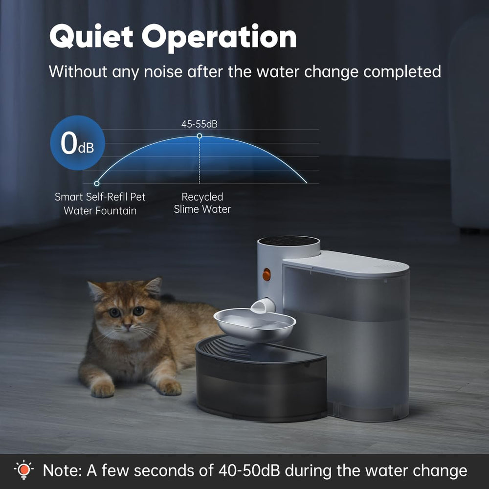 Petgravity tanque de agua 3.5 L, ofrece una semana de hidratación sin rellenar.