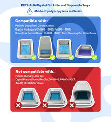 PET HAHA Crystal Gato: 5 unidades de arena cristal y bandejas desechables