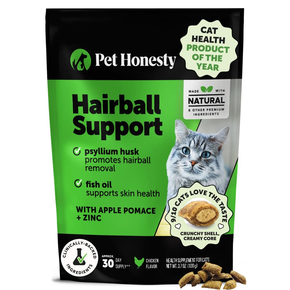 Pet Honesty bolas de pelo para gatos en botella, dosificación fácil
