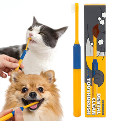 PETHROOM cepillo dental para gato con cerdas suaves para higiene bucal