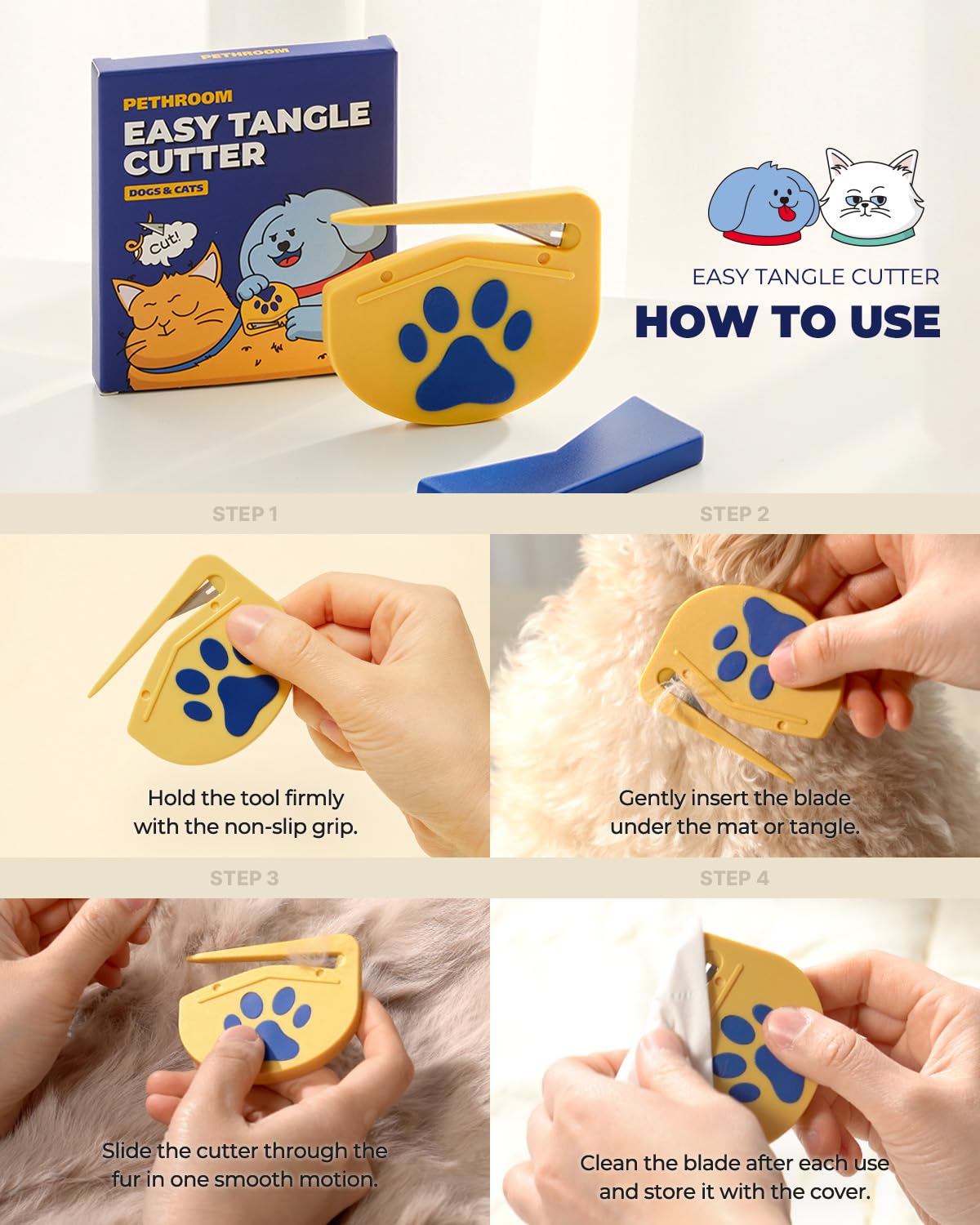 PETHROOM apto para casa, cuidado seguro para mascotas.