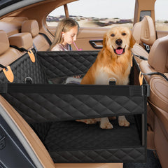 PETICON asiento trasero ampliado para perros para viajes más cómodos