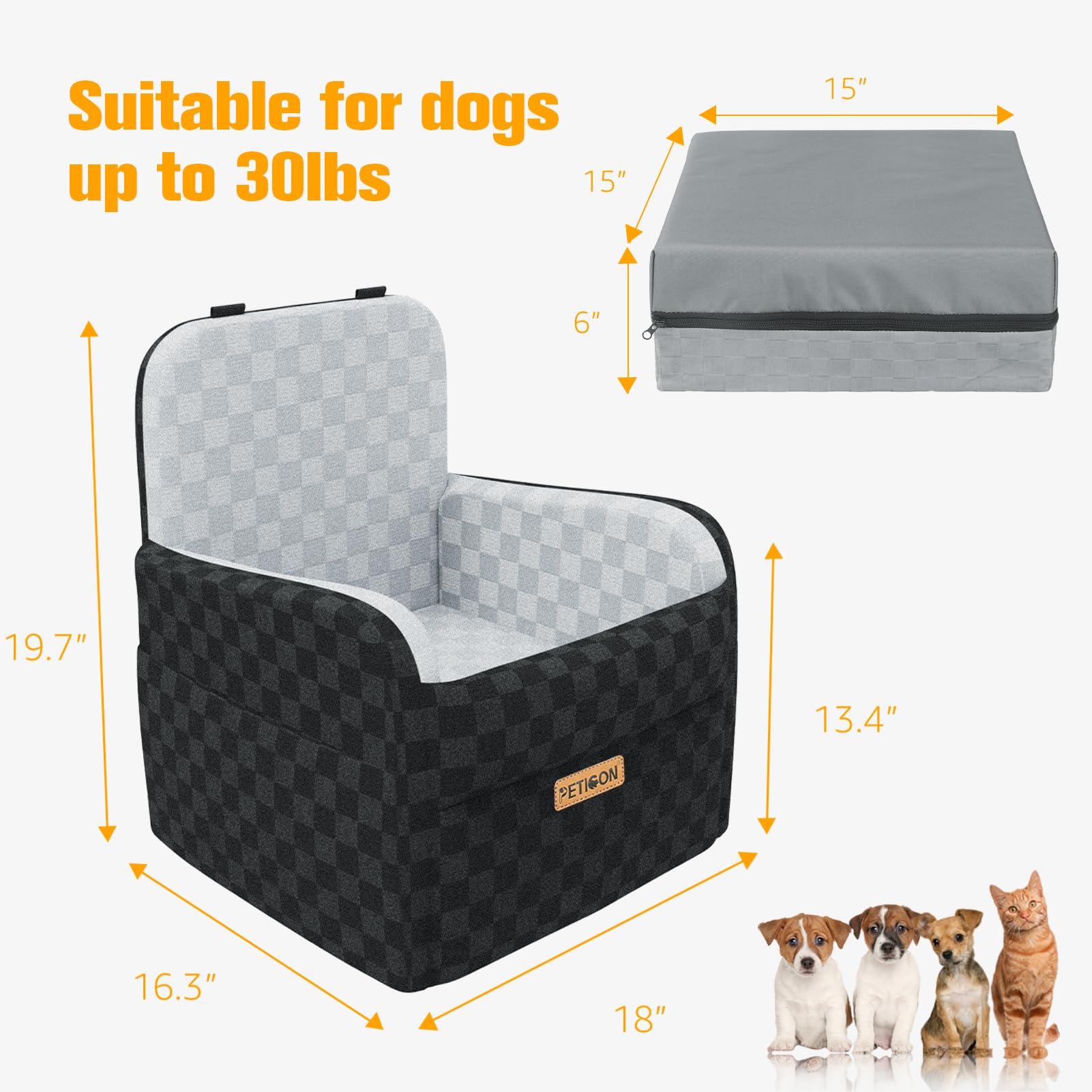 PETICON funda reversible Oxford frío-verano y plush-invierno para comodidad todo el año.