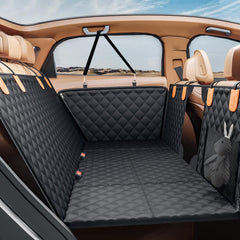 PETICON extensor de asiento trasero con base dura ofrece soporte estable para perros.