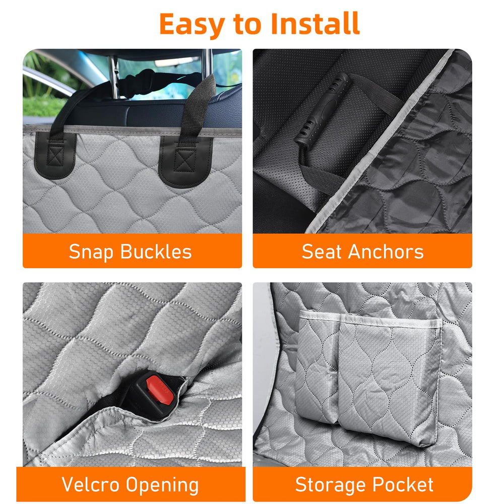 PETICON funda asiento perro coche-limpieza-facil: limpieza rápida con paño húmedo