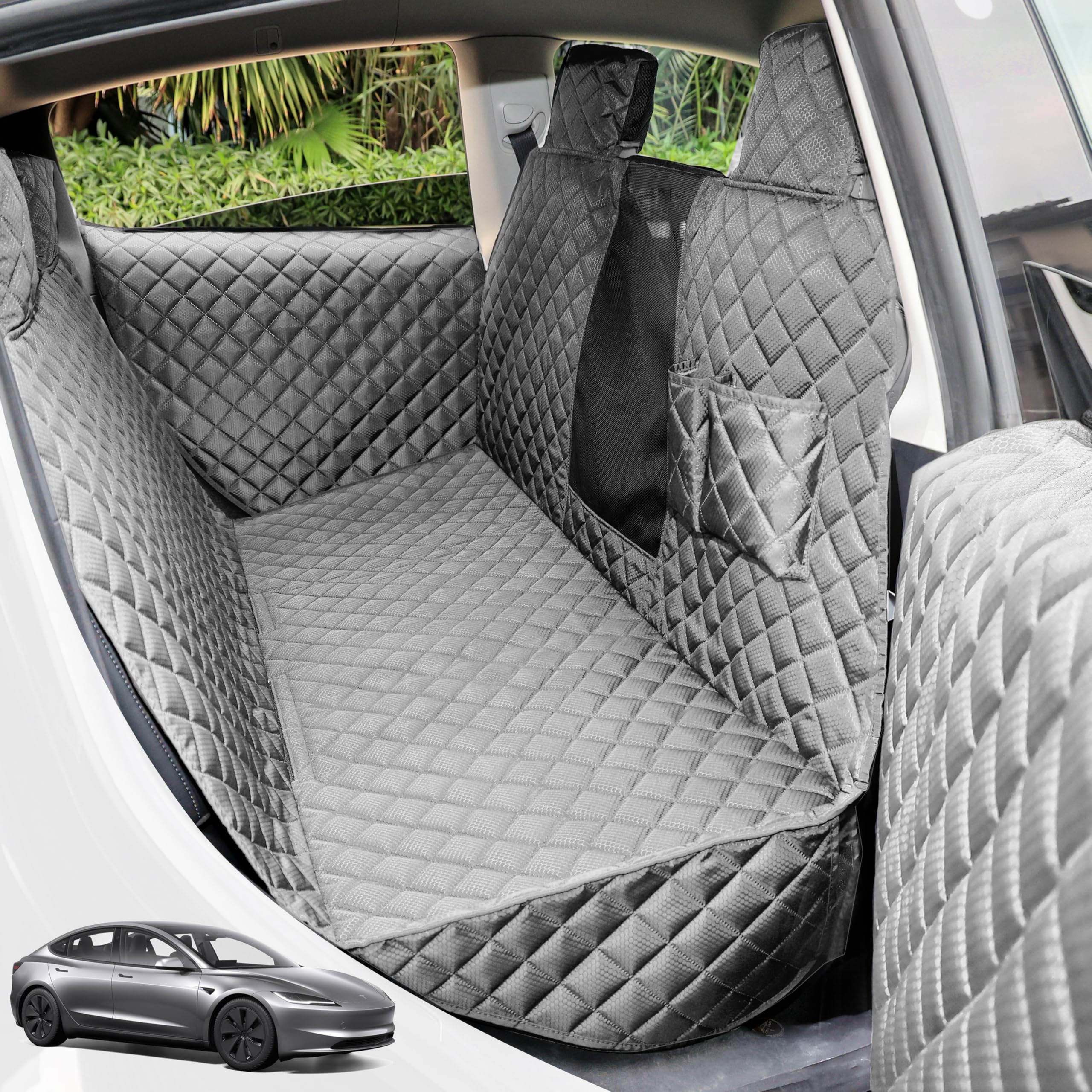 Funda PETICON para asientos de Tesla Model 3/Y con ajuste perfecto y protección.