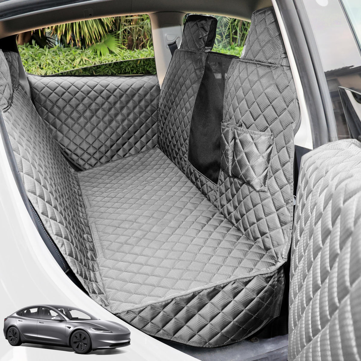 Funda PETICON para asientos de Tesla Model 3/Y con ajuste perfecto y protección.
