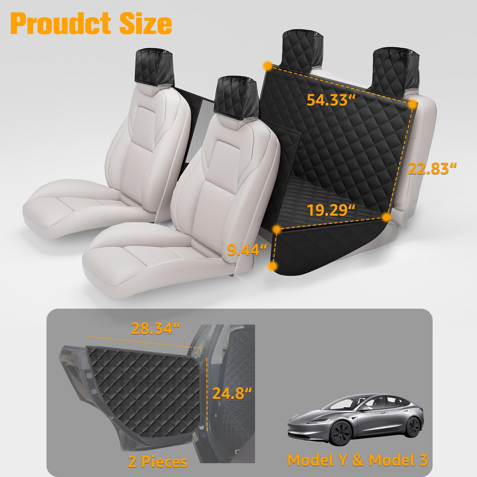 Protección interior completa PETICON para coche y asientos.