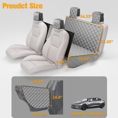 Protección de reposacabezas PETICON para la zona trasera del Tesla.