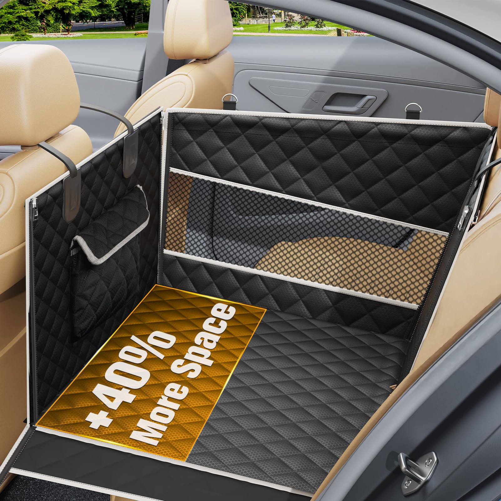 PETICON tejido impermeable protege el coche de manchas y salpicaduras.