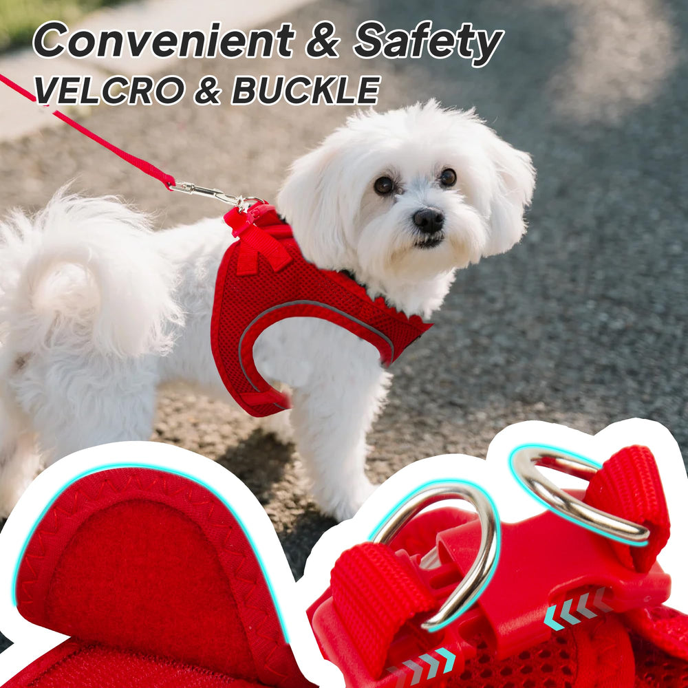 PetiFine arnés para perro pequeño con doble anilla para mayor seguridad.
