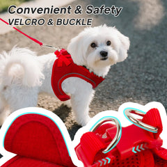 PetiFine arnés para perro pequeño con doble anilla para mayor seguridad.