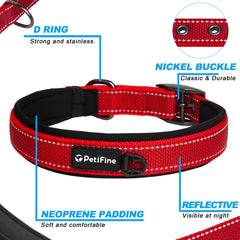 PetiFine collar perro grande con ajuste 360 para crecimiento y seguridad