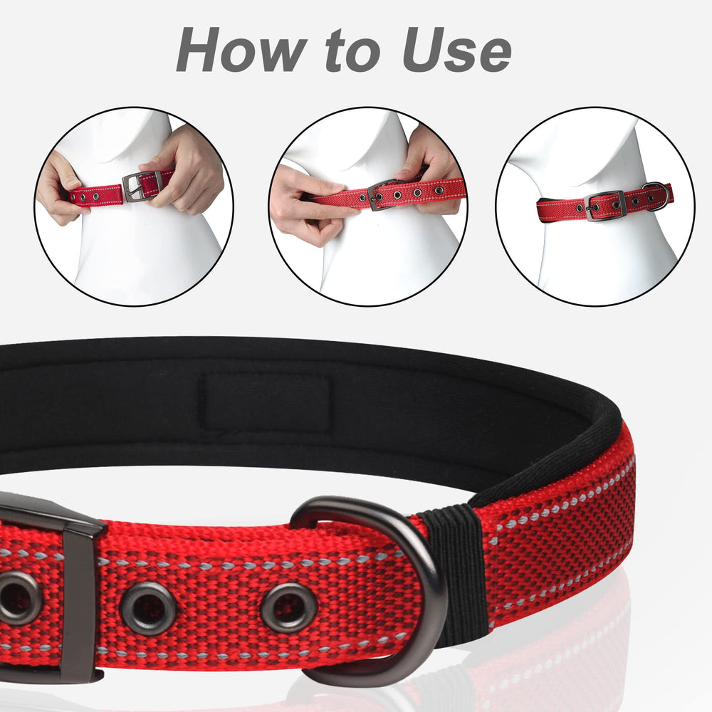 PetiFine diseño robusto para collar de perros grandes con confianza