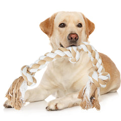 PetiFine Juguete cuerda para perro grande robusto, ideal para juego intenso.