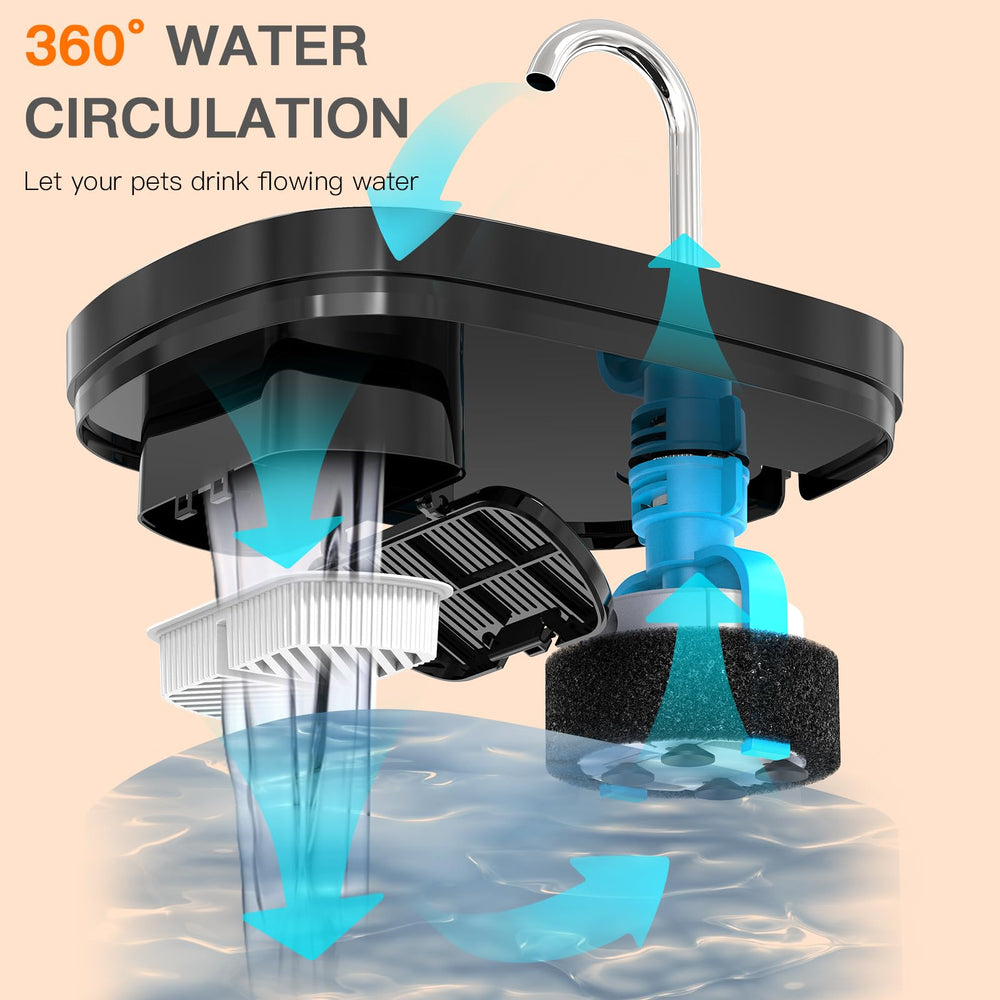 Petilog-enfoque-higiene-agua-bebedero-gato: agua limpia para uso diario
