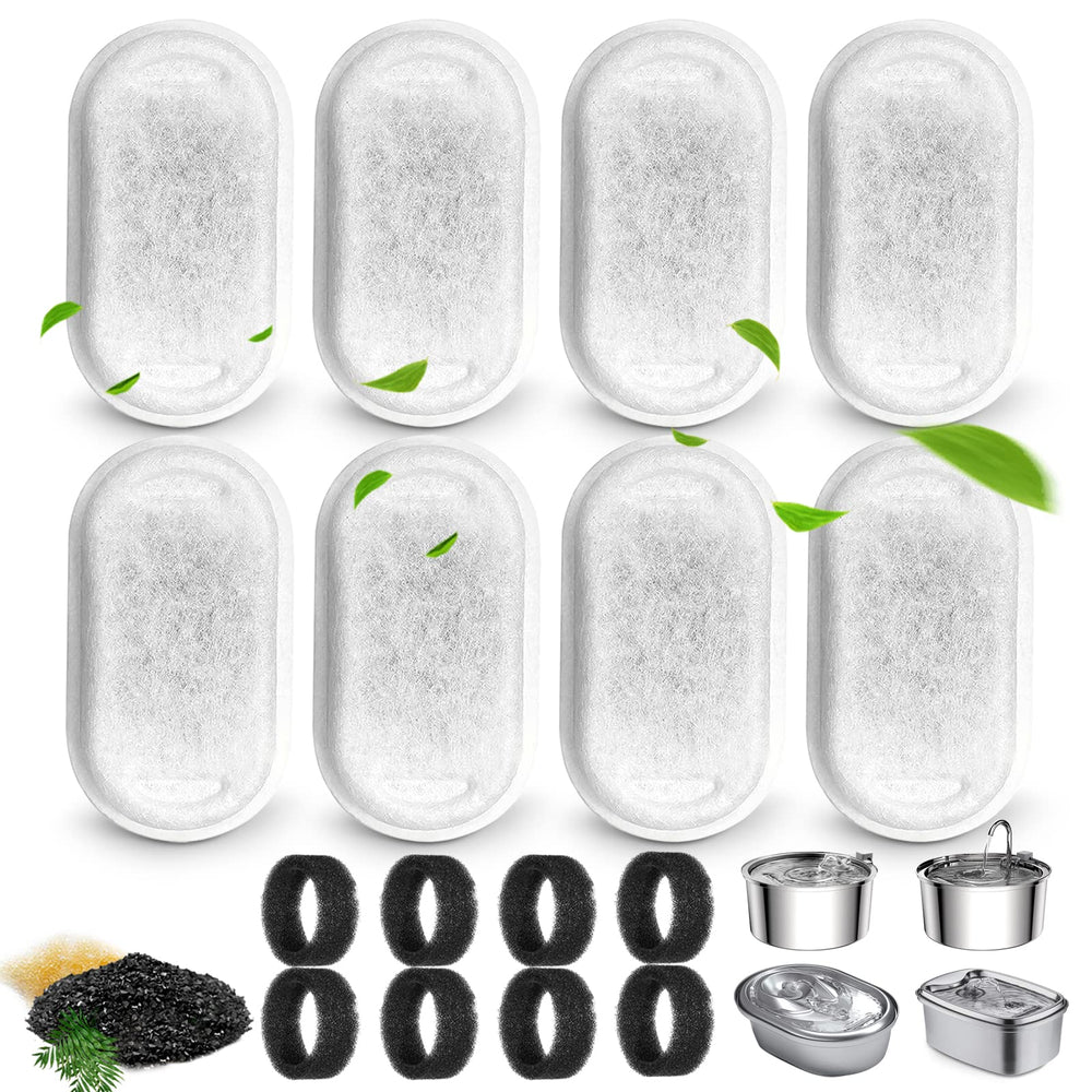 Fuente Petilog para gatos en primer plano con filtro visible para agua fresca