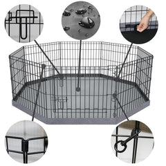 PETIME corral-plegable-uso-interior-exterior: diseño versátil para delimitar áreas de juego.