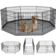 PETIME jaula para perros plegable de 8 paneles, ideal para diversión interior.