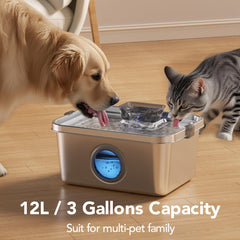 PETIMI filtración en 4 etapas mantiene el agua fresca para mascotas.