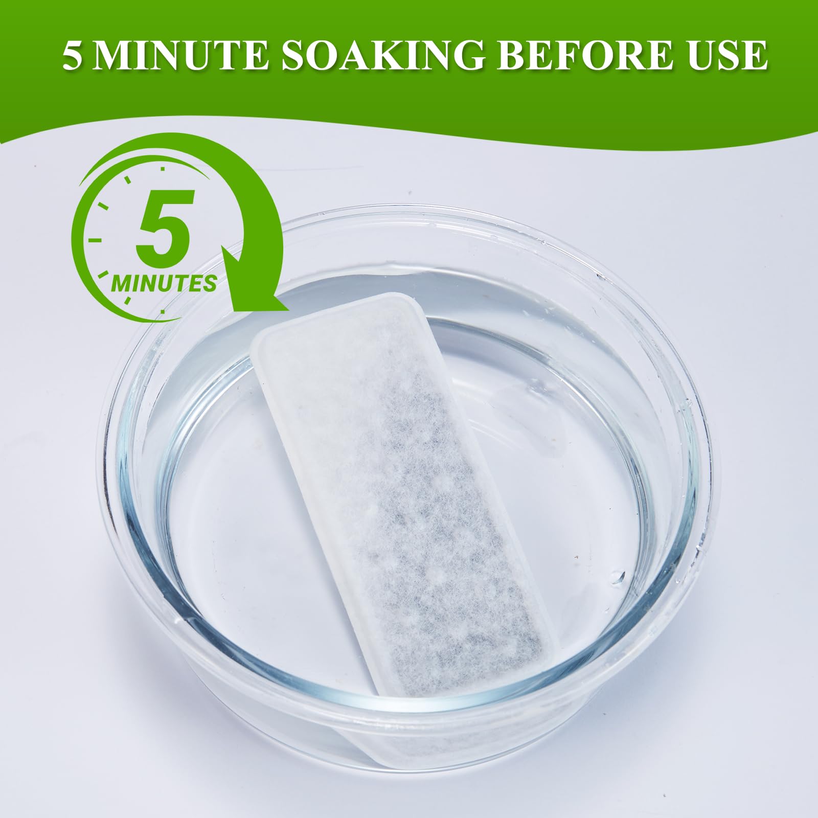 PETIMI 6 filtros, repuesto para mantener agua fresca y limpia.