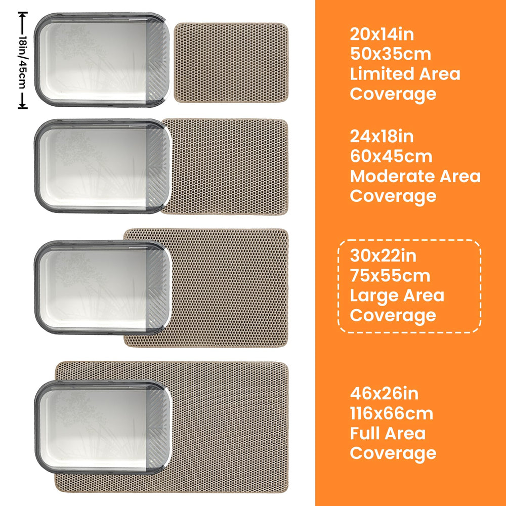 Dimensiones XL 30x22 Petinstinct, adecuada para cajas grandes y áreas amplias.