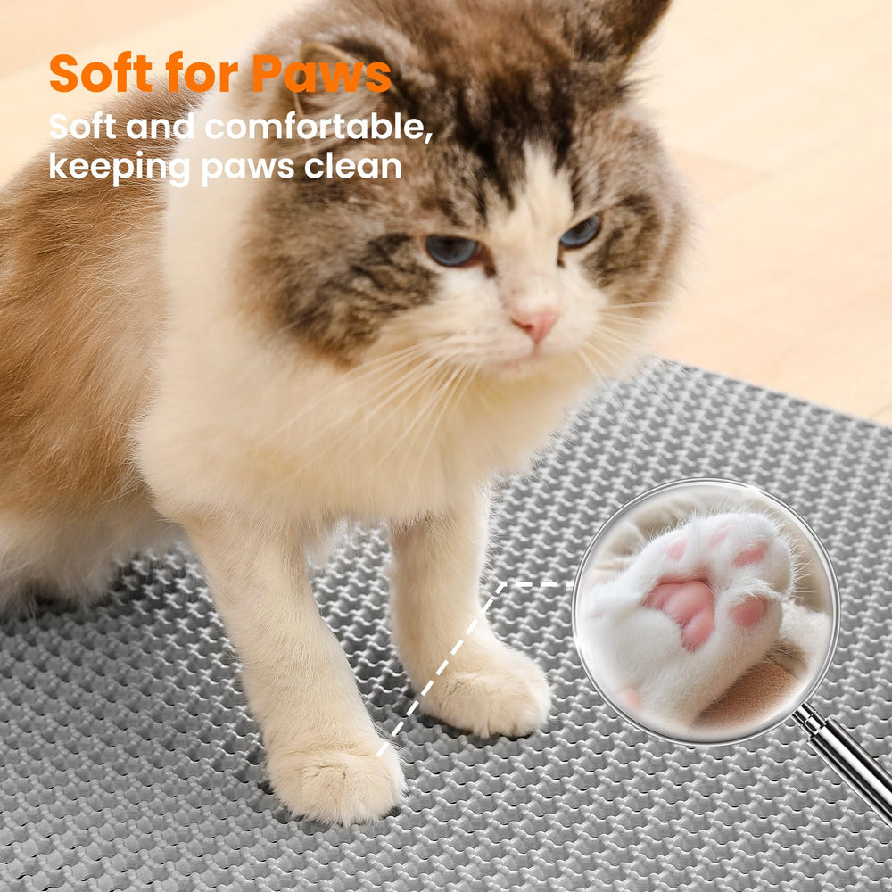 Petinstinct colocada debajo de la caja mantiene superficies secas.