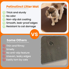 Petinstinct capa inferior impermeable evita derrames y protege el suelo.