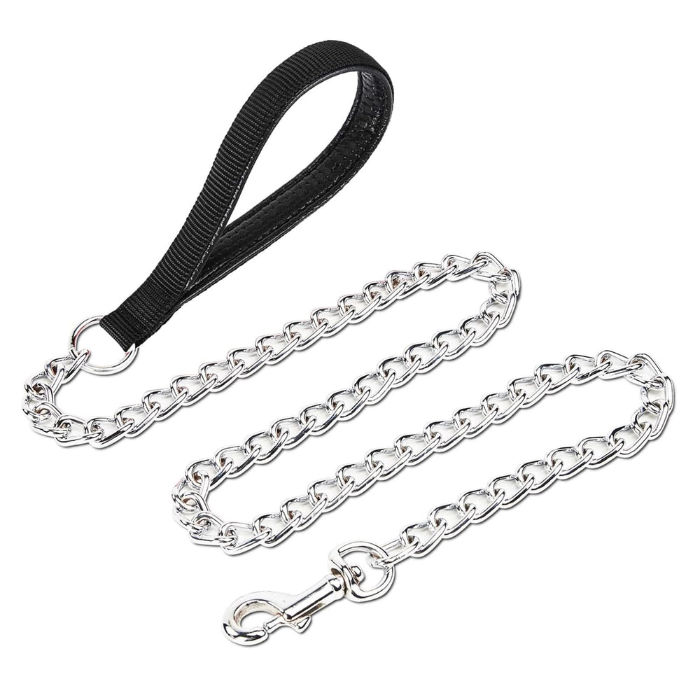 Petiry cadena de correa para perro mediano con recubrimiento de metal duradero.