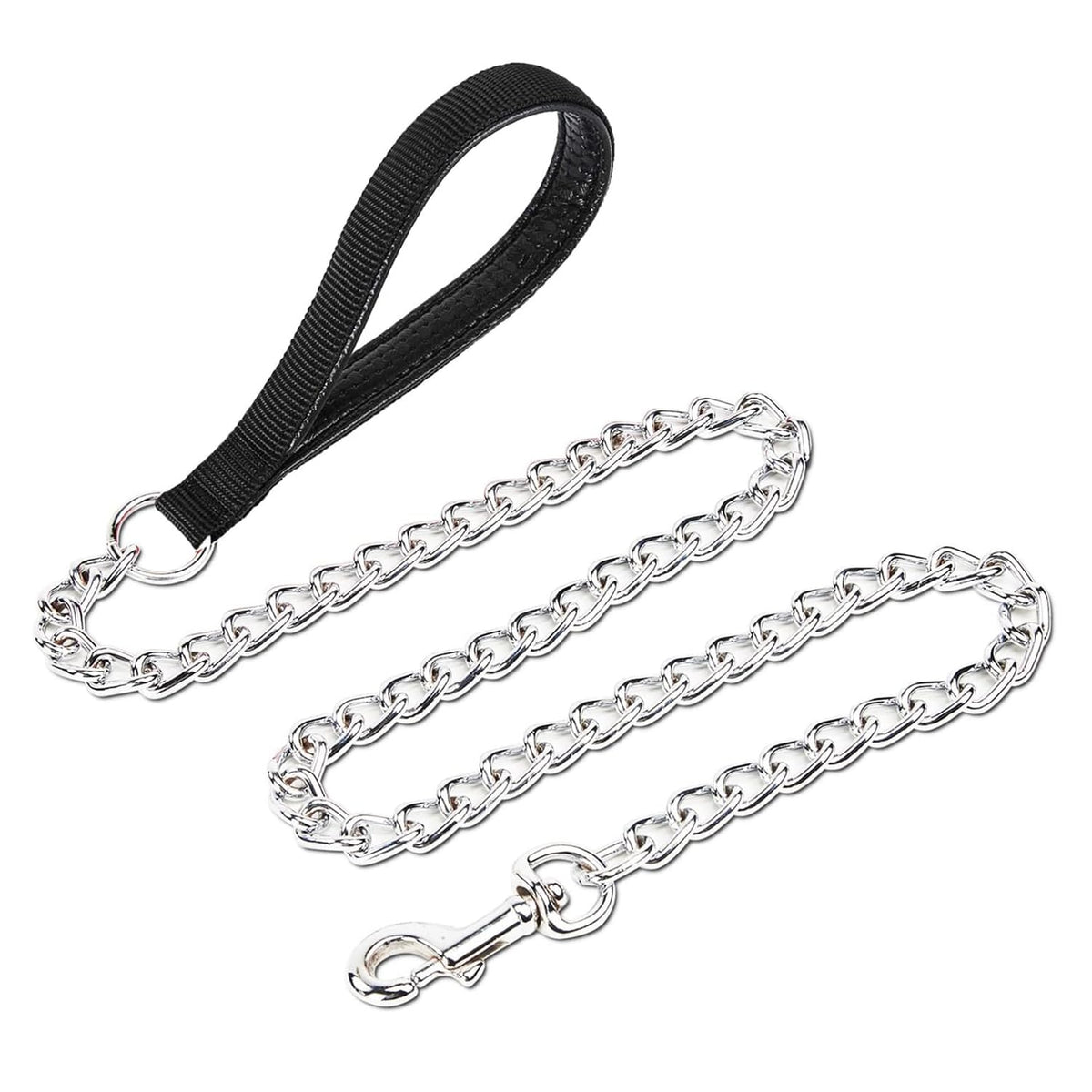 Petiry cadena de correa para perro mediano con recubrimiento de metal duradero.