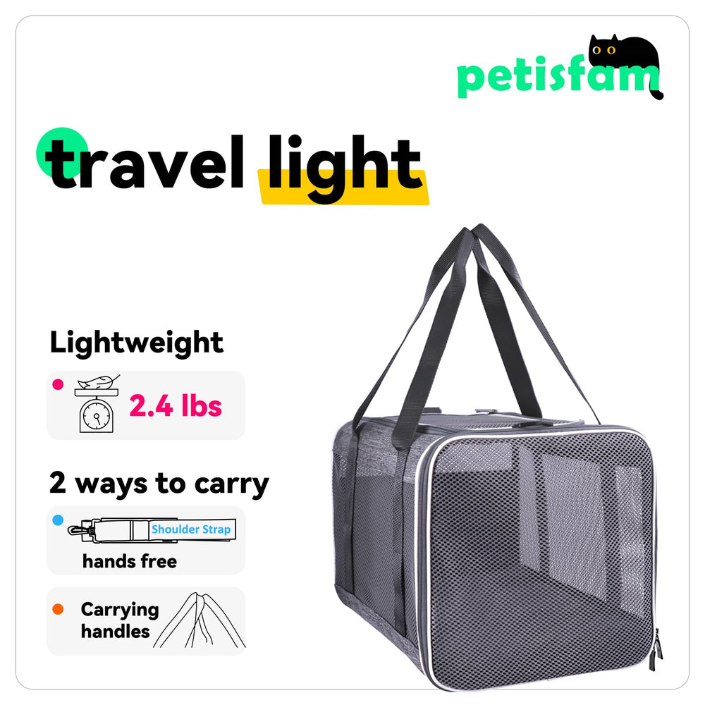 Petisfam bolsa transporte plegable, guardado fácil en casa.